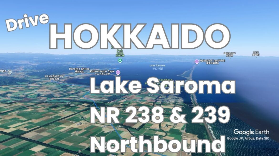 [JAPAN Drive]LAKE SAROMA, HOKKAIDO ISLAND | DRIVING NORTHBOUND TO WAKKANAI | COAST OF SEA OF OKHOTSK