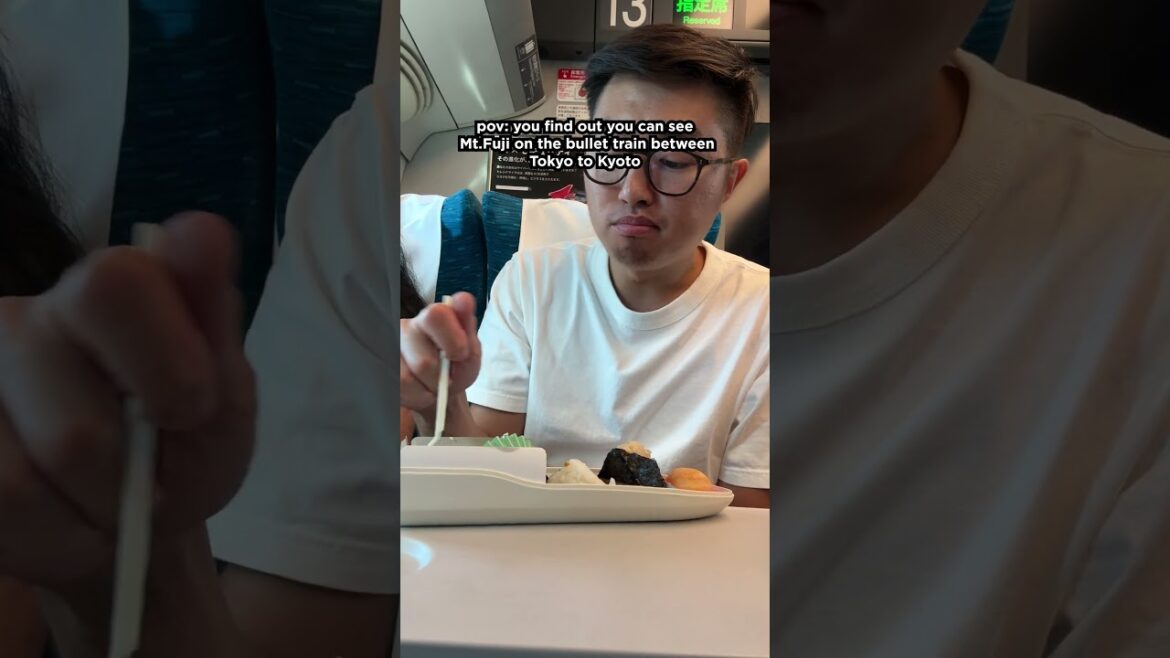 Seeing Mt Fuji on the Bullet Train in Japan