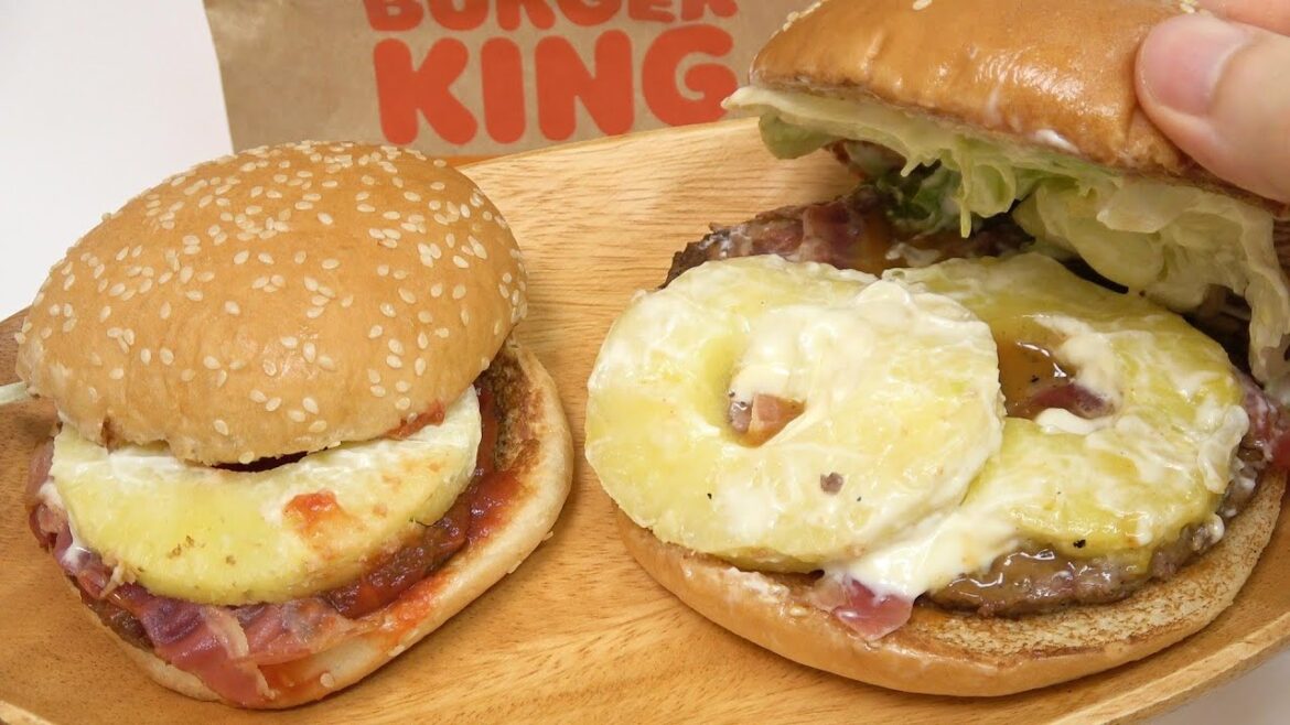 Burger King Tsukimi Moon Viewing Pineapple Burger
