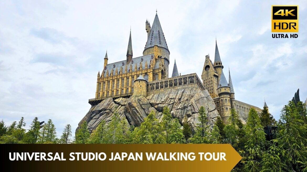 HARRY POTTER HOGWARTS! DEMON SLAYER! Universal Studio Japan Osaka Walking Tour [4K60 HDR]