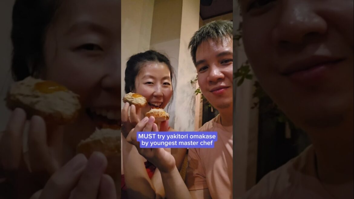 This chef is one of the youngest masters of his craft π #japantravel #yakitori #foodie This chef is one of the youngest masters of his craft π #japantravel #yakitori #foodie