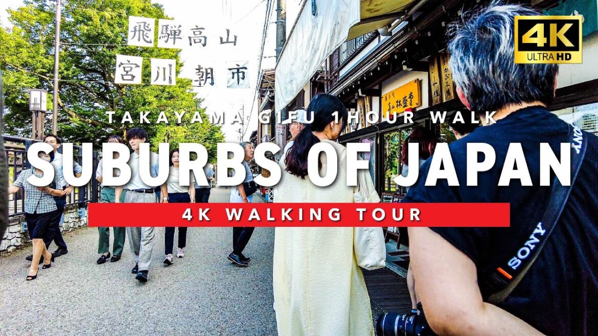 [🇯🇵 Gifu 💖] Japan  Walking Tour Walking in the Morning Market of Hida Takayama 4K 60fps ASMR