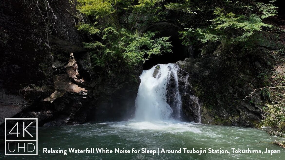 4k ASMR | Relaxing Waterfall White Noise for Sleep | Beautiful scenery Tsubojiri, Tokushima, Japan 4k ASMR | Relaxing Waterfall White Noise for Sleep | Beautiful scenery Tsubojiri, Tokushima, Japan