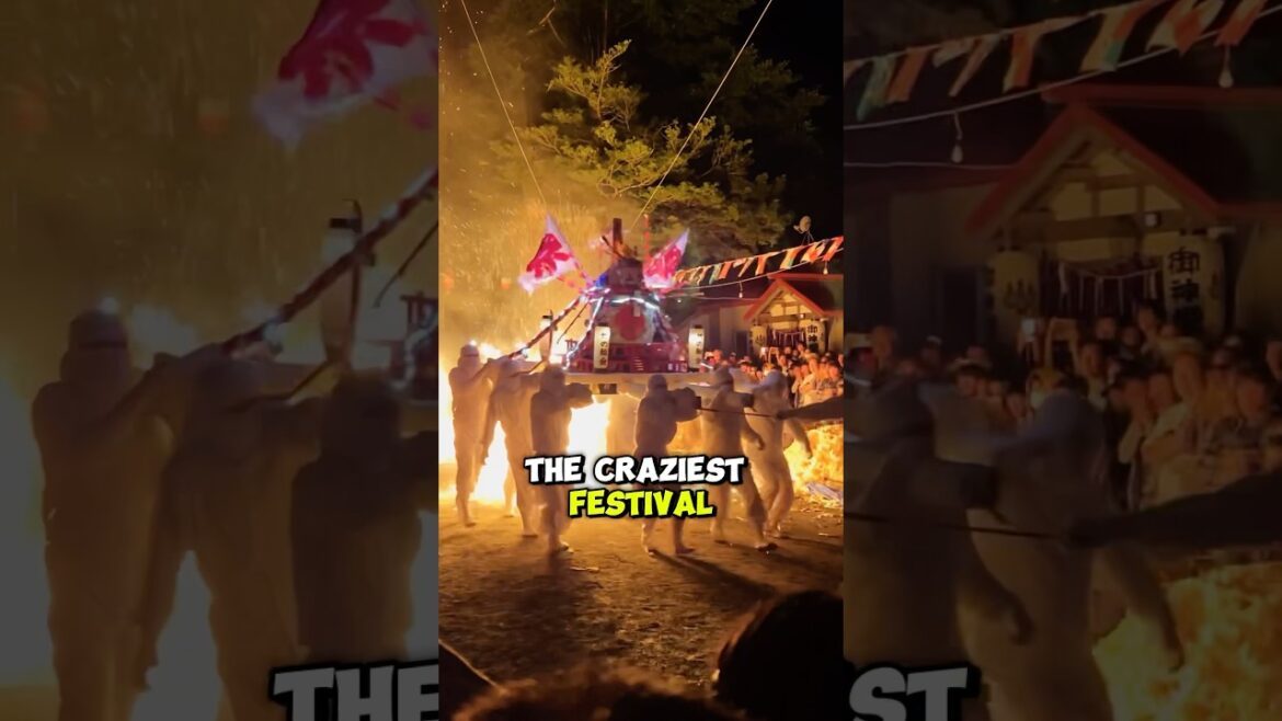 Japan's Craziest Fire Festival #hokkaido #firefestival