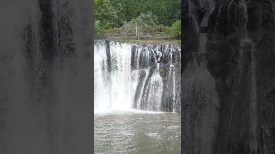 Beautiful waterfalls in a small town  #traveljapan #nature #waterfalls