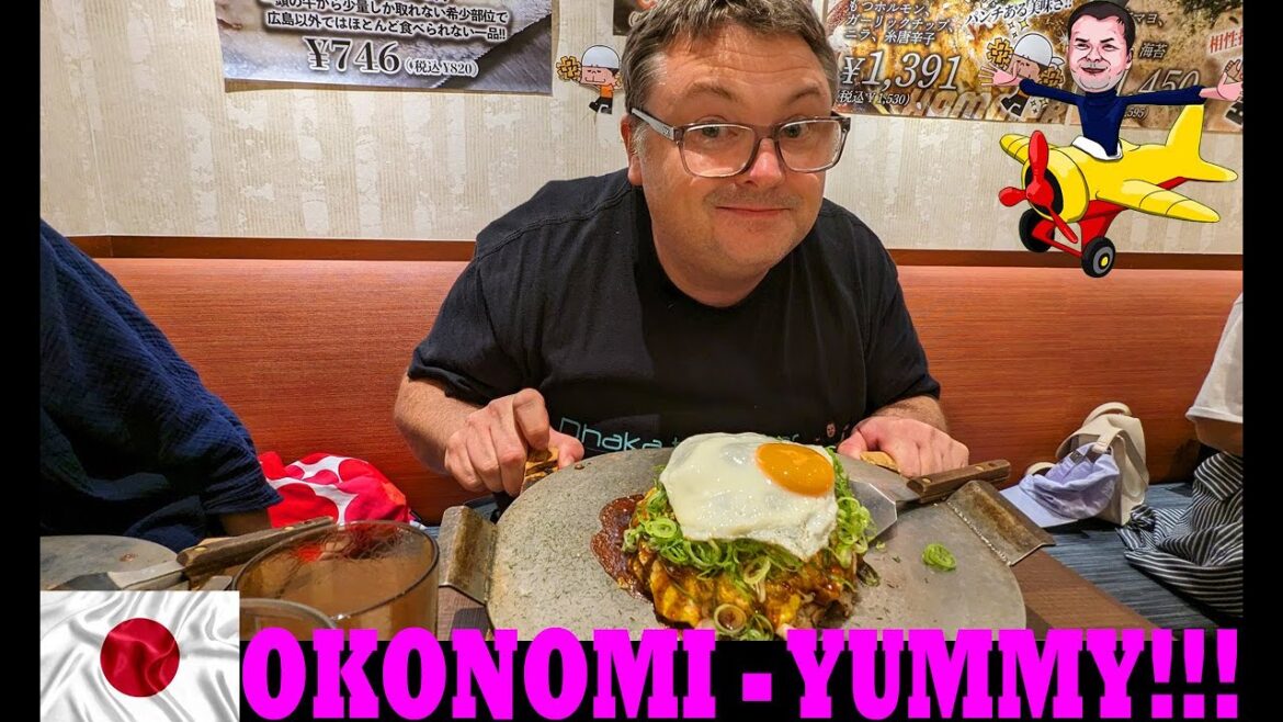 Taste of Hiroshima in Fukuoka - Okonomiyaki at Denko Sekka Canal City! #foodjapan #foodvlog #fukuoka