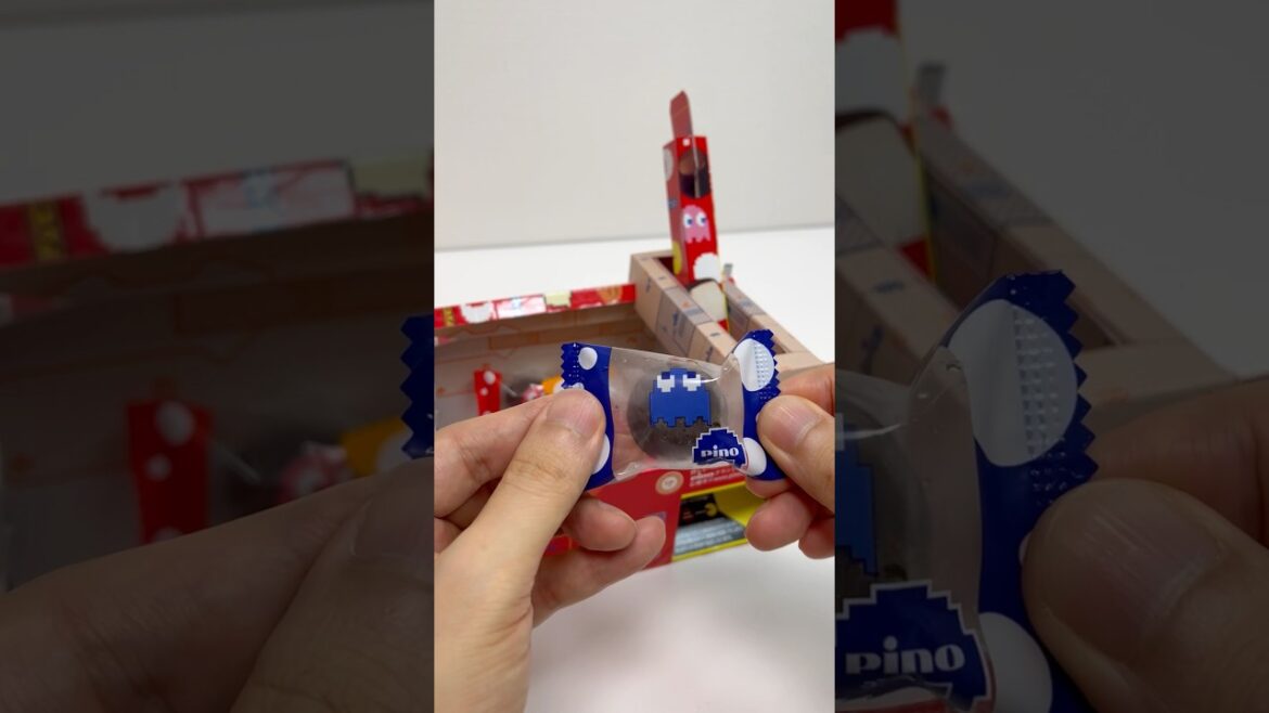 Pac-Man Pino Ice Treats Claw Crane Machine Paper Craft #shorts