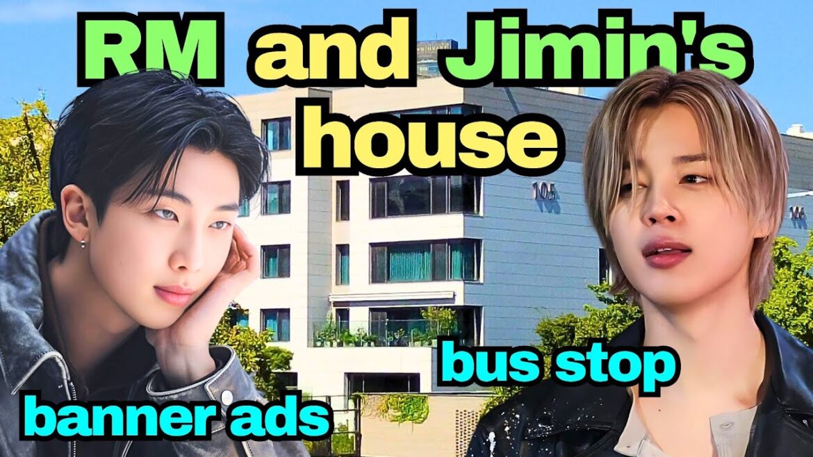 Walking around BTS RM and Jimin's house to see Birthday Ads and Banners