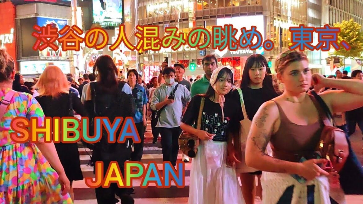 渋谷に大勢の外国人が集結。Shibuya Walking Tour. Tokyo, Japan. September, 2024