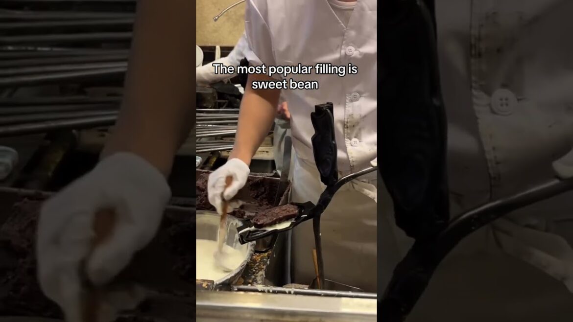 Taiyaki ! The fish that’s too sweet to eat 🫶🏼🥰🐟 #osaka #japantravel #foodie