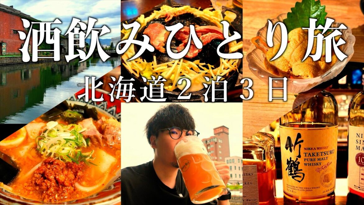 【vlog】北海道２泊３日 総集編｜旅行フリークが酒飲みひとり旅のモデルコースを紹介！