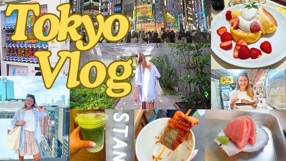 Tokyo Solo Travel Vlog 🇯🇵 Shibuya, Shinjuku, Tsukiji Market, Japanese Soufflé Pancakes 2024