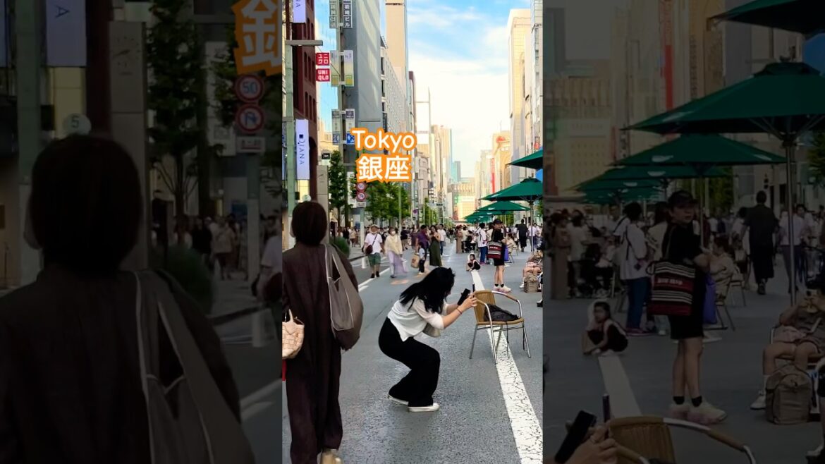 銀座: Beautiful Glamorous City || Tokyo || #japan #travel #walkthrough #ginza #shorts