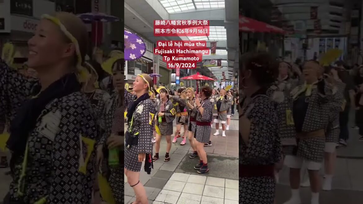 Đại lễ hội mùa thu Fujisaki Hachimangu 藤崎八幡宮秋季例大祭 2024 TP Kumamoto #songthanh #nhatban #kumamoto