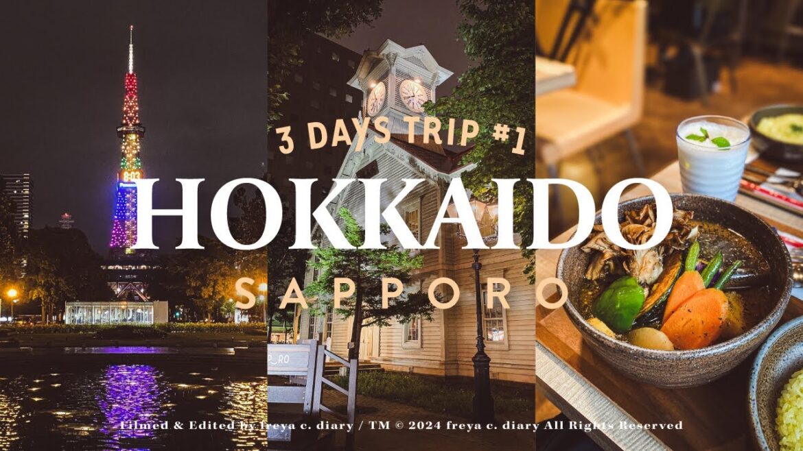 北海道3天2夜小旅行Day1🇯🇵 | 國內線初體驗 | 來札幌不能錯過湯咖哩 | 夜晚市區踩點🏫日本評選失望名勝札幌市鐘樓 | 大通公園🗼札幌電視塔 | freya c. diary