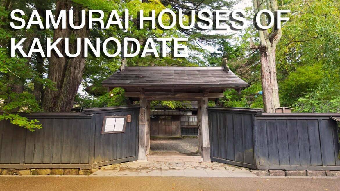 Walking the ancient Samurai district in Kakunodate!