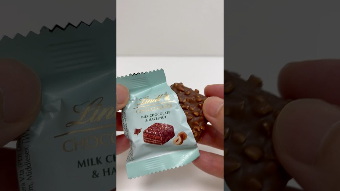 Lindt Choco Wafer Milk Chocolate & Hazelnut #shorts