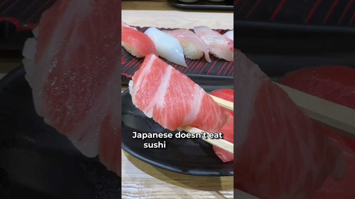 Japanese don't eat sushi every day #japanfood #sushi #tuna #osakafood