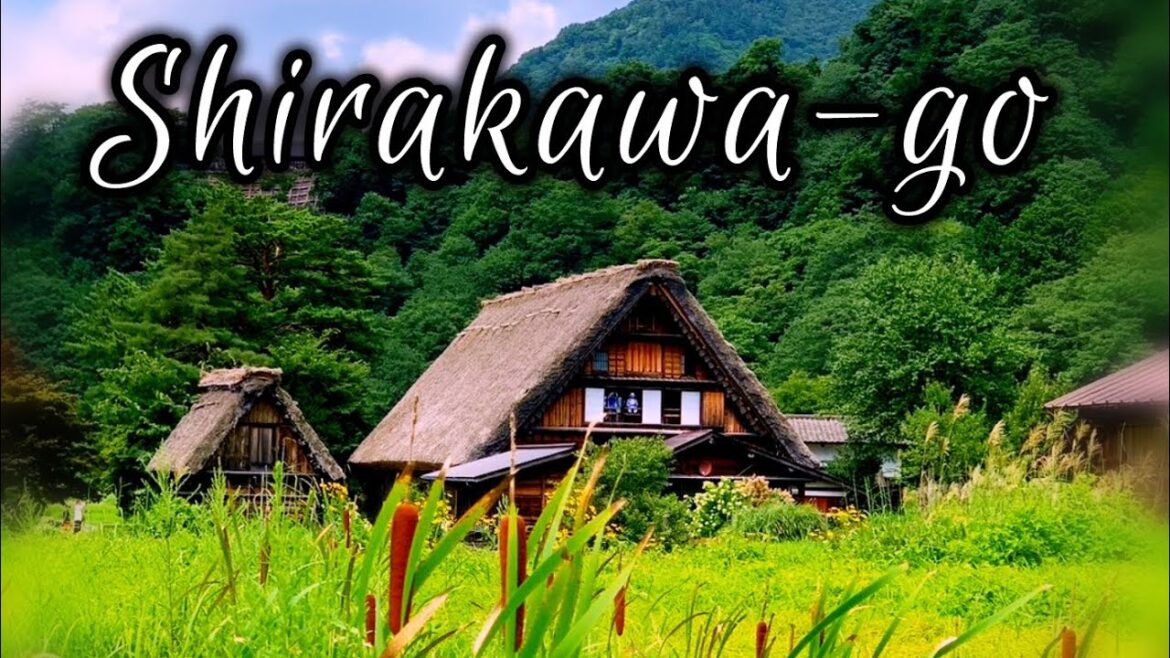 SHIRAKAWA-GO. UNESCO World Heritage Site. IN 4K.