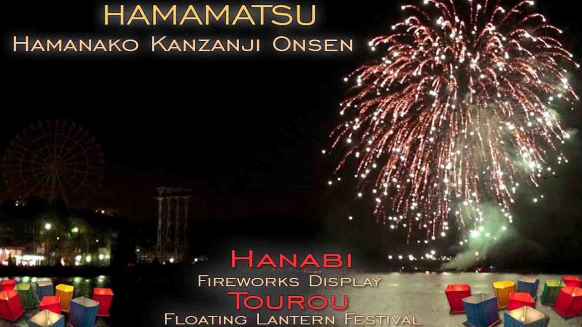 Kanzanji Onsen Floating Lantern and Fireworks Festival