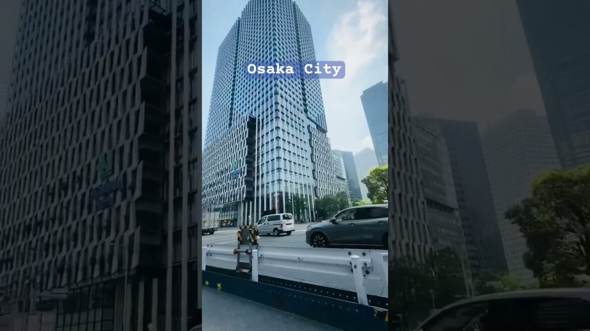 Osaka City Japan |#shorts #viralvideo #road #osaka #ytshorts #japan #travel #downtown