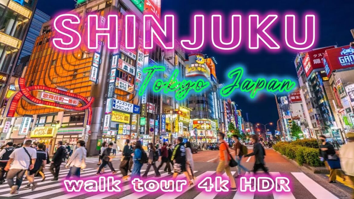 Tokyo Japan - Shinjuku Summer Night Walk Tour 2024 • 4K HDR