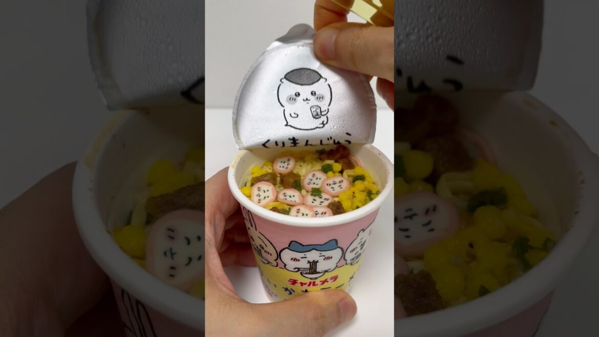 Chiikawa Mini Cup Ramen Noodles #shorts
