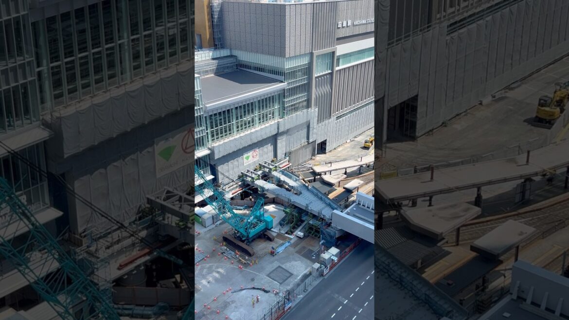 広島駅新駅ビル工事　2024年9月13日　ミナモア