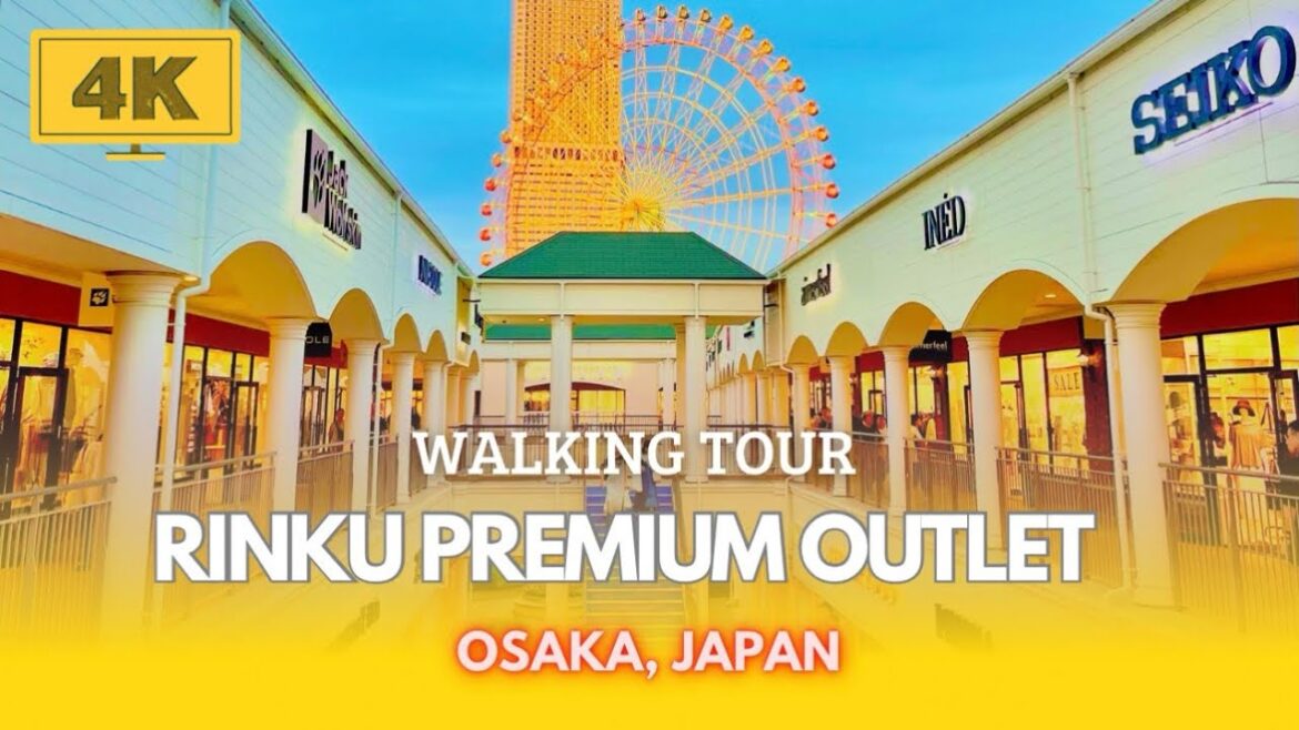 Rinku Premium Outlet, Osaka, Japan || 4K Walking Tour