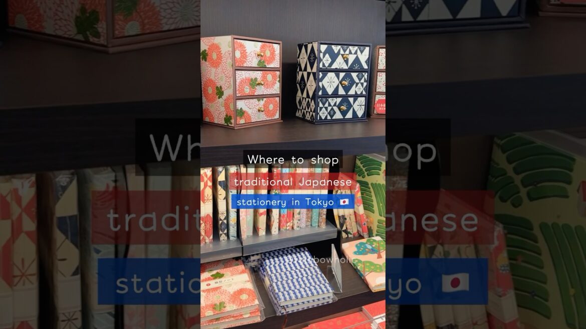 “Washi”Traditional Japanese Paper / Stationery Store in Tokyo (Haibara) 🇯🇵