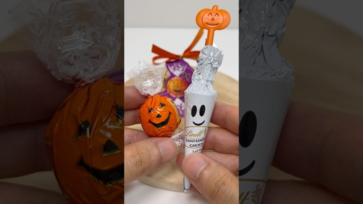 Lindt Halloween Chocolate Umbrella Stick and Lindor #shorts Lindt Halloween Chocolate Umbrella Stick and Lindor #shorts