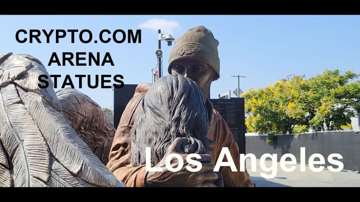 Statues Outside Crypto Arena Including Kobe and Gianna Bryant Memorial Statues Outside Crypto Arena Including Kobe and Gianna Bryant Memorial
