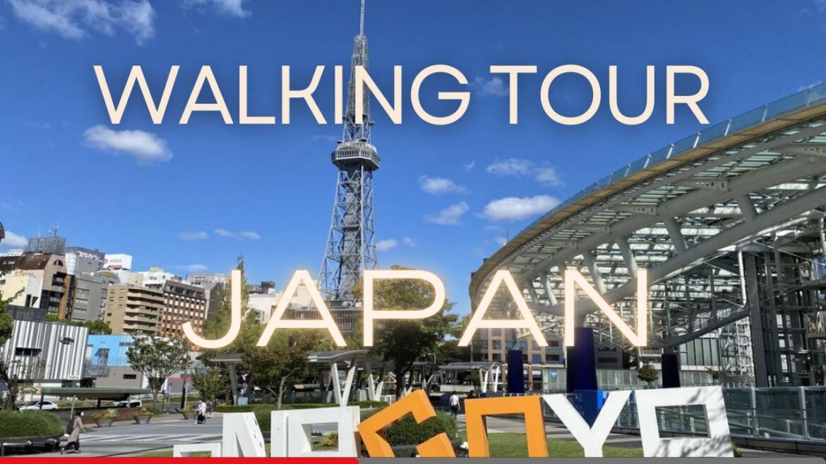 Japan: Hisaya Odori Park and MIRAI TOWER in Nagoya
