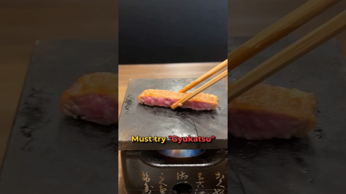 You should try gyukatsu in Japan! #gyukatsu #japaneats #foodtraveljapan #osakafood