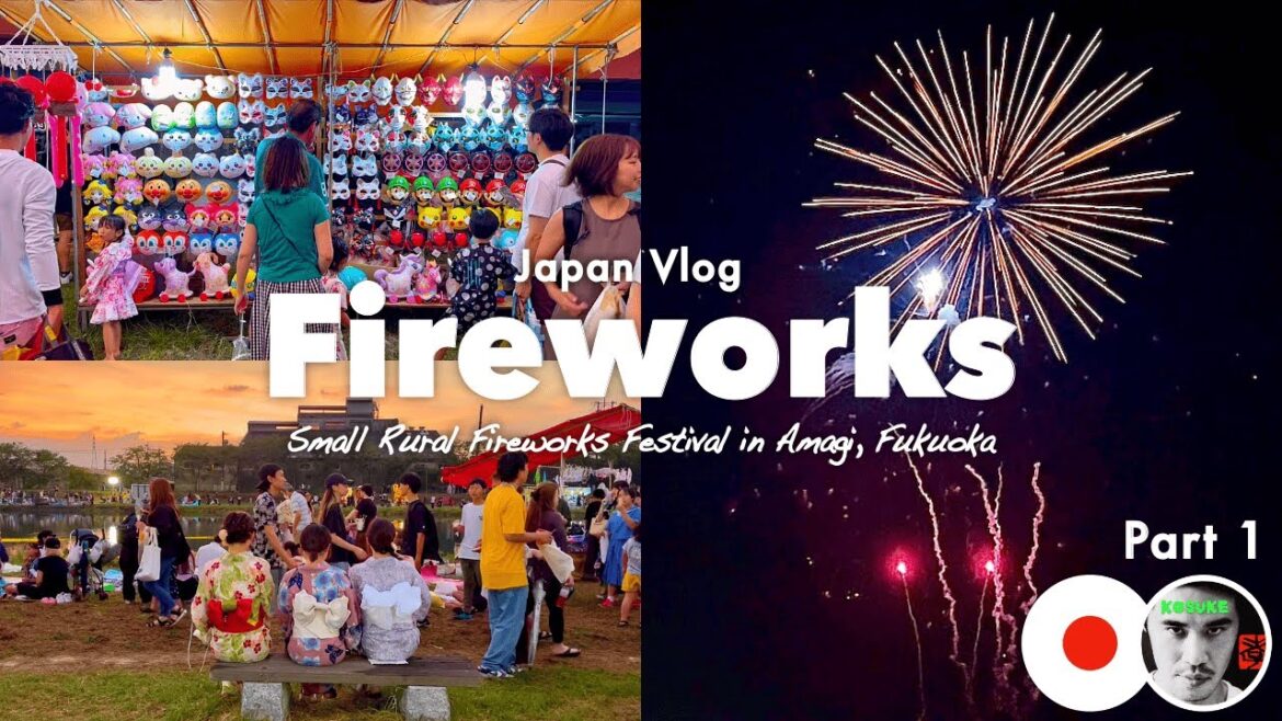Japan Vlog | Small Rural Fireworks Festival in Amagi, Fukuoka - Part 1