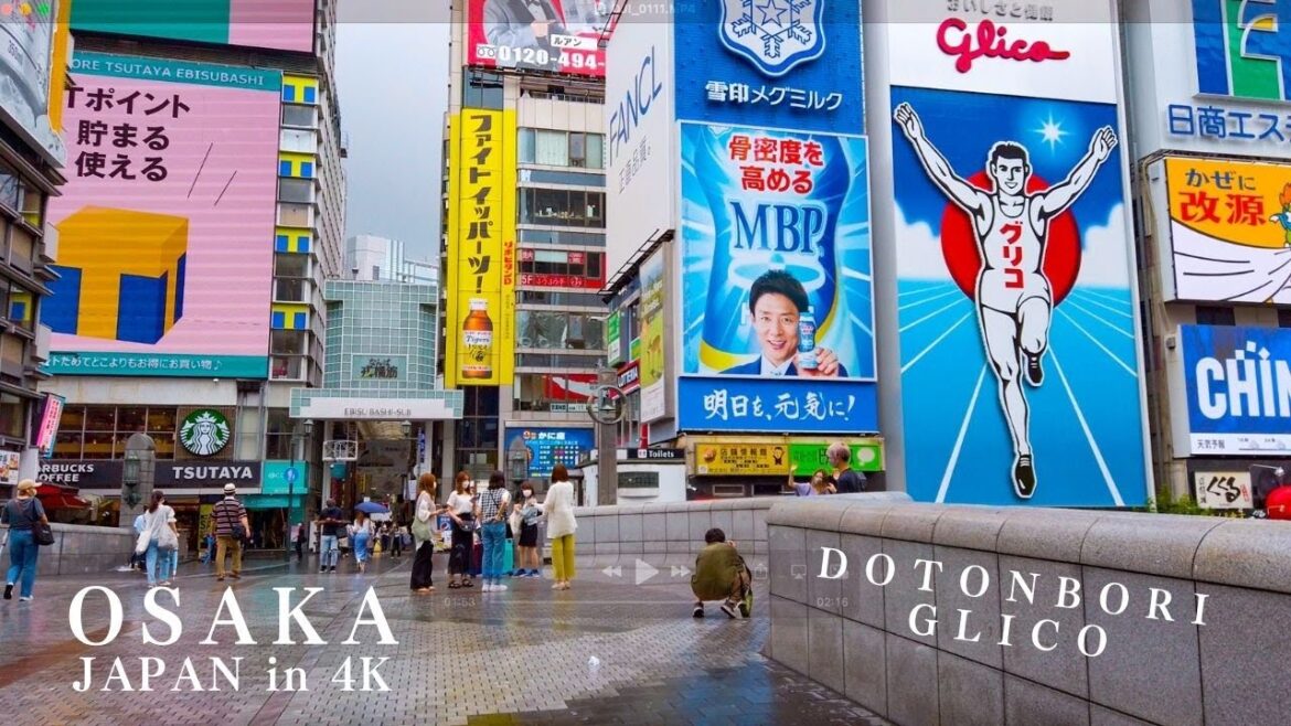 道頓堀 & アメ村 🇯🇵 JAPAN 4K OSAKA TOUR - Dotonbori & Amemura
