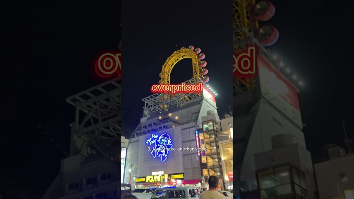 Unpopular honest opinion on Dotonburi Osaka, overhyped 🥹