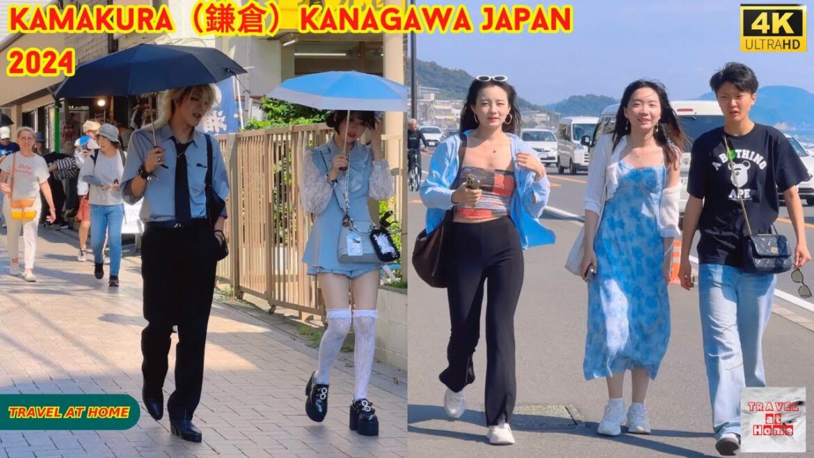 4k hdr japan travel 2024 | Walk in Kamakura（鎌倉）Kanagawa japan |  Relaxing Natural City ambience