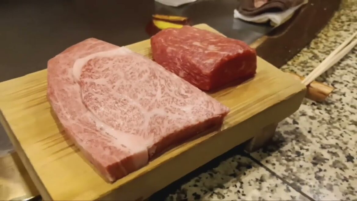 Enjoying a Kobe steak meal in the city of ...... Kobe, Japan