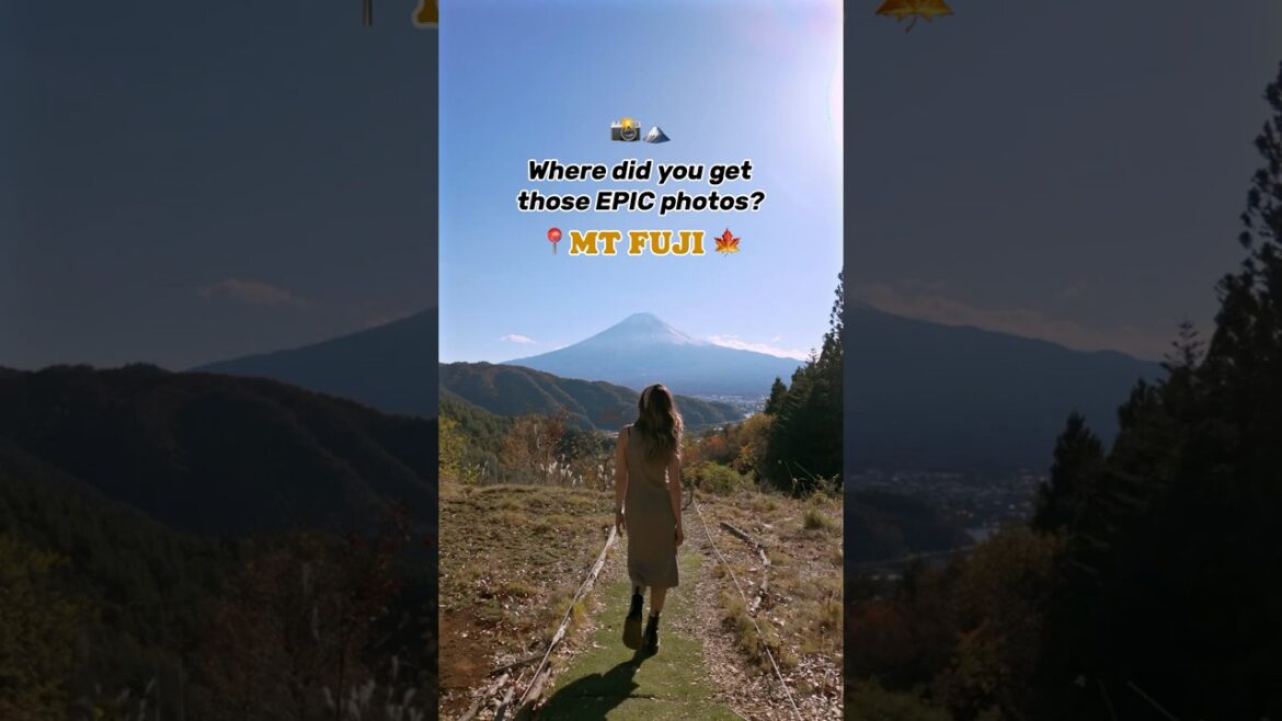 Best spots for 🍁 EPIC Autumn MT FUJI photos! 🗻 🇯🇵 #japan #japantravel #mtfuji #mountfuji