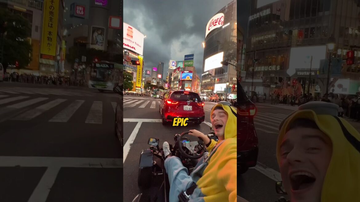 2 Hour Go Kart Tour In Tokyo 🔥Would you try this!? 🏎️ #shorts #japan #tokyo