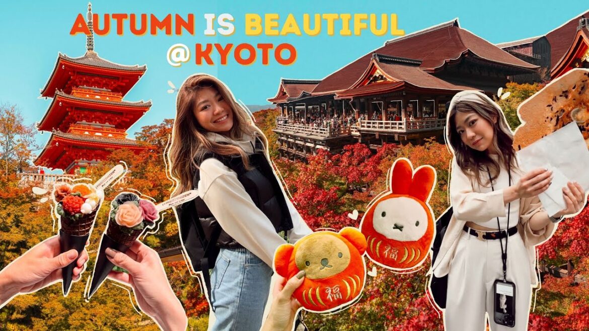 Kyoto in Autumn is Beautiful!😍🍁 | ⛩️ Fushimi Inari, Speakeasy Ramen 🍜, Flower Ice Cream & more!