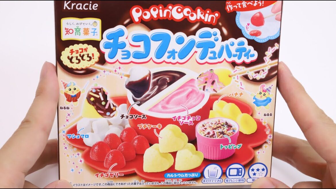 Popin’ Cookin’ Chocolate Fondue Party Renewal Fun DIY Candy Kit