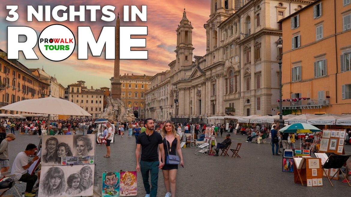 Three Nights in Rome 2024! – Walking Tour 4K60fps with Captions Three Nights in Rome 2024! - Walking Tour 4K60fps with Captions