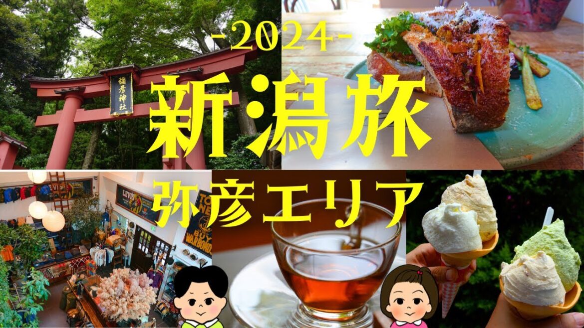 【2024】新潟・弥彦エリア旅～彌彦神社・2000坪の古民家カフェ・牧場直営ジェラート・ヴィンテージショップ・絶品ポークサンドのカフェ～【Niigata】