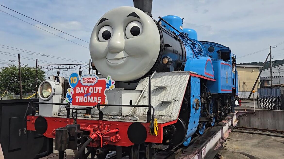 [Thomas the Tank Engine] Running full of energy on the Oigawa Railway in Japan