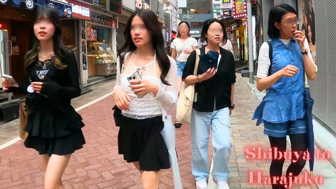 Shibuya to Harajuku Tokyo walk tour. 【4K】10. 2024-7