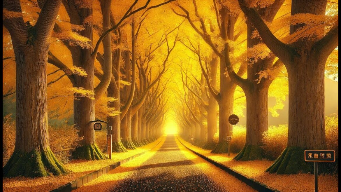 Discover the Magic of Yellow Spring Road Japan