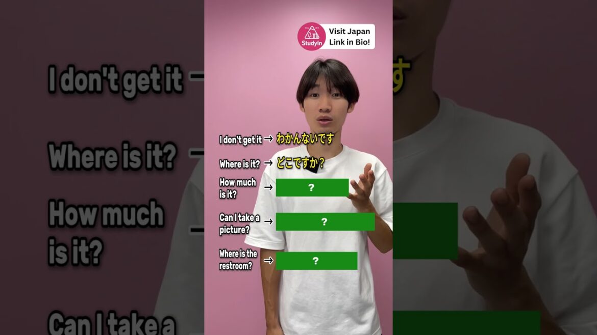 Must know Japanese travel phrases  #shorts