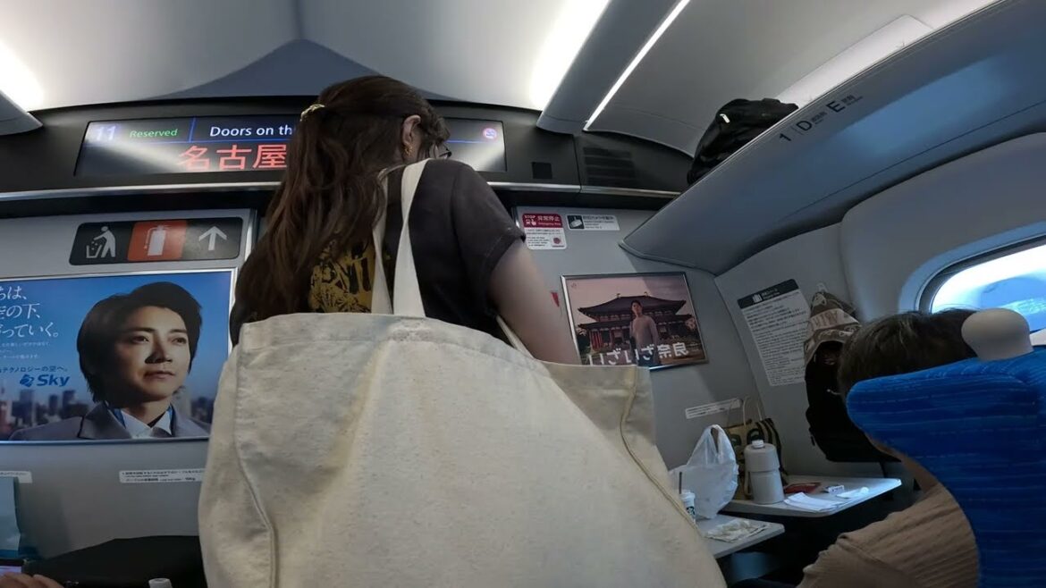 Boarding on Shinkansen from Shinagawa to Nagoya ( 2024 )